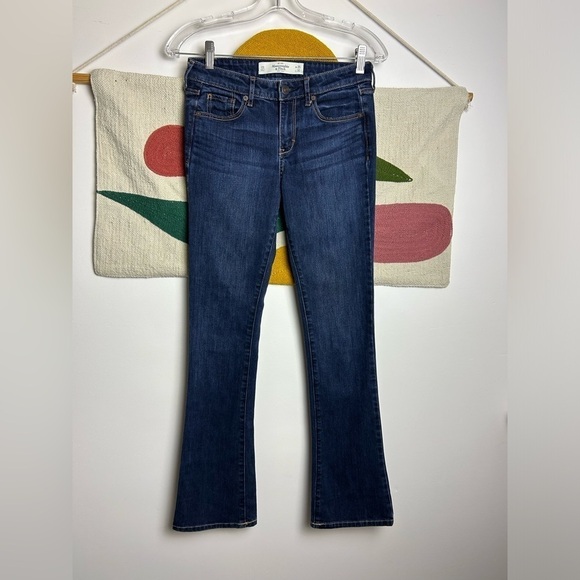 Abercrombie & Fitch Denim - Abercrombie & fitch the skinny boot flare leg blue stretchy jeans size 25X31